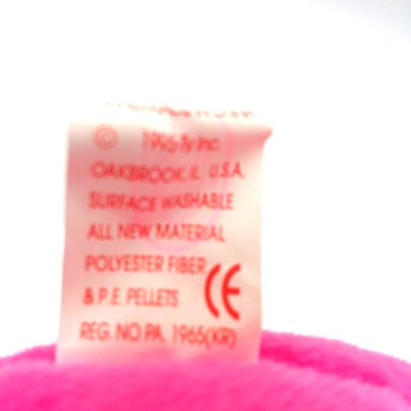 TY Beanie Baby  PINKY The Flamingo Hang Tush Tag Bean Bag Plush Retired 1995 - Picture 13 of 14